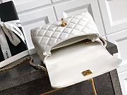Kitlife Chanel 25A Coco Bag Gold Diamond Hollow Handle Bag White 19cm - 6
