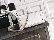 Kitlife Chanel 25A Coco Bag Gold Diamond Hollow Handle Bag White 19cm - 5