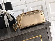 Kitlife Chanel 25A Coco Bag Gold Diamond Hollow Handle Bag Gold 19cm - 6