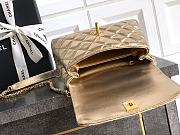 Kitlife Chanel 25A Coco Bag Gold Diamond Hollow Handle Bag Gold 19cm - 4