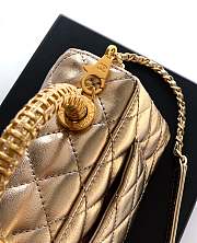 Kitlife Chanel 25A Coco Bag Gold Diamond Hollow Handle Bag Gold 19cm - 5