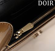 Kitlife Dior Metallic Gold Cannage Leather Baby Diorama Flap Bag 19cm - 5