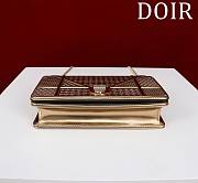 Kitlife Dior Metallic Gold Cannage Leather Baby Diorama Flap Bag 19cm - 4