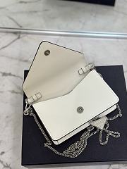 Kitlife Prada Women's Red Logo-plaque Shoulder Bag White 17x9.5x3.5cm - 3