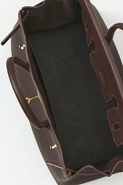Kitlife Hermes Birkin Togo Leather Bag Dark Brown With Gold Hardware BK300470 30x23x15cm - 3