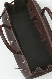 Kitlife Hermes Birkin Togo Leather Bag Dark Brown With Silver Hardware BK300470 30x23x15cm - 2