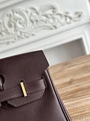Kitlife Hermes Birkin Shoulder Togo Dark Brown Leather With Gold / Silver Buckle 29cm  - 6