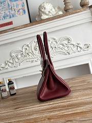 Kitlife Hermes Birkin Shoulder Togo Burgundy Leather With Gold / Silver Buckle 29cm - 6