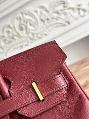 Kitlife Hermes Birkin Shoulder Togo Burgundy Leather With Gold / Silver Buckle 29cm - 4