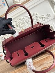 Kitlife Hermes Birkin Shoulder Togo Burgundy Leather With Gold / Silver Buckle 29cm - 2