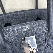 Kitlife Hermes Birkin Shoulder Togo Black Leather With Silver Buckle 29cm - 5