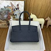 Kitlife Hermes Birkin Shoulder Togo Black Leather With Silver Buckle 29cm - 2