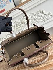 Kitlife Hermes Birkin Shoulder Togo Grey Leather With Silver Buckle 29cm - 3