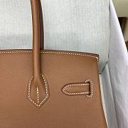 Kitlife Hermes Birkin Shoulder Togo Dark Brown Leather With Gold Buckle 29cm - 5