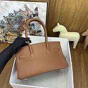 Kitlife Hermes Birkin Shoulder Togo Dark Brown Leather With Gold Buckle 29cm - 4