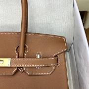 Kitlife Hermes Birkin Shoulder Togo Dark Brown Leather With Gold Buckle 29cm - 2