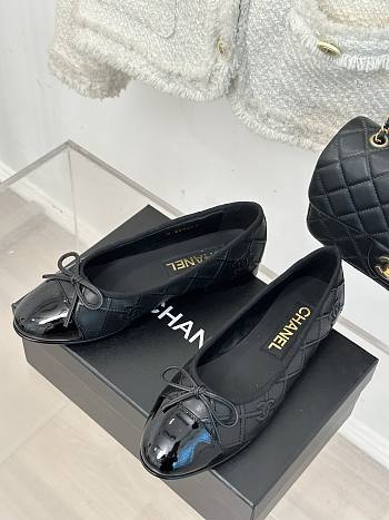Kitlife Chanel 25P Classic Ballet Shoes Black