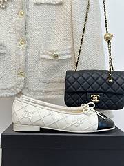 Kitlife Chanel 25P Classic Ballet Shoes Black & White - 5