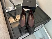 Kitlife Chanel Black Quilted Leather CC Logo Classic Cap Toe Ballet Flat Shoes - 1
