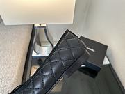 Kitlife Chanel Black Quilted Leather CC Logo Classic Cap Toe Ballet Flat Shoes - 2