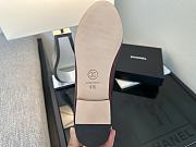 Kitlife Chanel Burgundy Quilted Leather CC Logo Classic Cap Toe Ballet Flat Shoes - 6