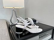 Kitlife Chanel 25P White Leather Sandals - 4