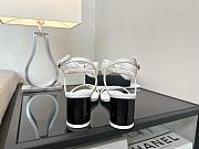 Kitlife Chanel 25P White Leather Sandals - 3