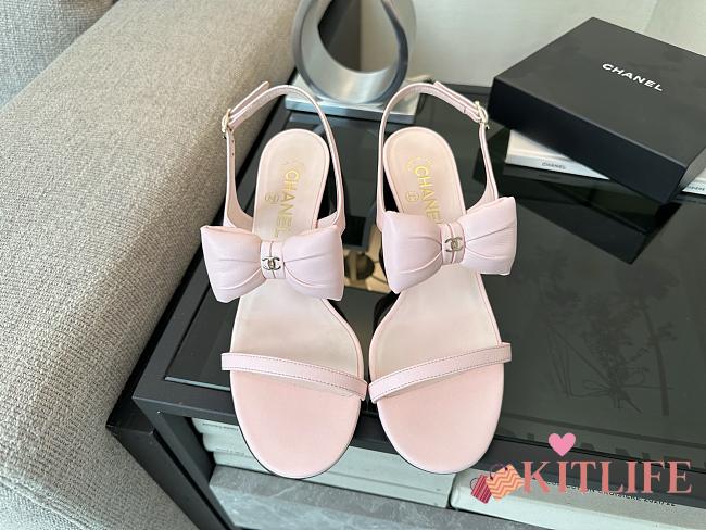 Kitlife Chanel 25P Pink Leather Sandals - 1