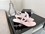 Kitlife Chanel 25P Pink Leather Sandals - 5