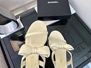 Kitlife Chanel 25P Beige Leather Sandals - 5