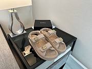 Kitlife Chanel 25P Velcro Sandals Beige - 5