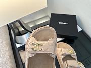 Kitlife Chanel 25P Velcro Sandals Beige - 4
