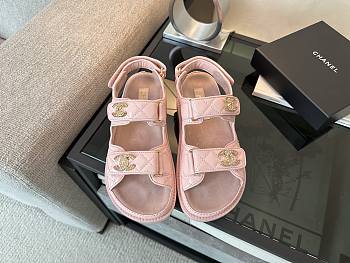 Kitlife Chanel 25P Velcro Sandals Pink