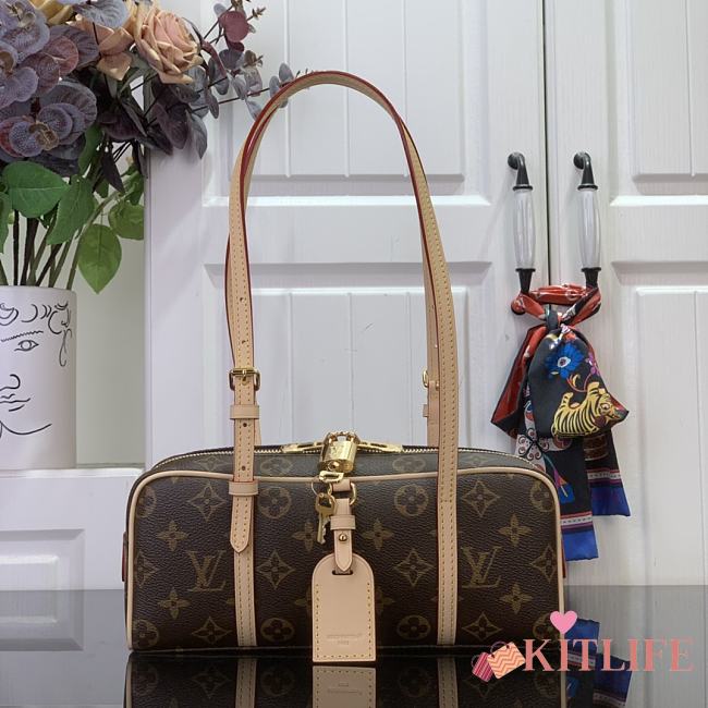 Kitlife Louis Vuitton Hang On Bag Brown Monogram M47031 26x11.5x6.5cm - 1