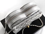 Kitlife Chanel 25B Heart Bag Silver 18x19x5.5cm - 6