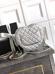 Kitlife Chanel 25B Heart Bag Silver 18x19x5.5cm - 3