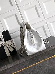 Kitlife Chanel White Matte Acrylic With Large Logo Tote Bag 33x32x12.5cm - 4