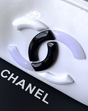 Kitlife Chanel White Matte Acrylic With Large Logo Tote Bag 33x32x12.5cm - 3