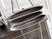 Kitlife Chanel Silver Matte Acrylic With Large Logo Tote Bag 33x32x12.5cm - 4