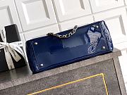 Kitlife Chanel Dark Blue Matte Acrylic With Large Logo Tote Bag 33x32x12.5cm - 4