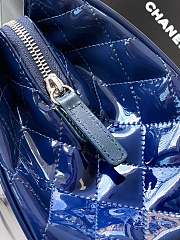 Kitlife Chanel Dark Blue Matte Acrylic With Large Logo Tote Bag 33x32x12.5cm - 5