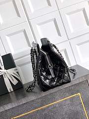 Kitlife Chanel Black Matte Acrylic With Large Logo Tote Bag 33x32x12.5cm - 2