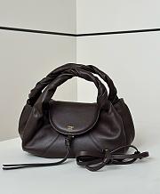Kitlife Fendi Spy Handbag Dark Brown 32x12x18cm - 1