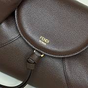 Kitlife Fendi Spy Handbag Dark Brown 32x12x18cm - 4