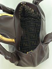 Kitlife Fendi Spy Handbag Dark Brown 32x12x18cm - 6