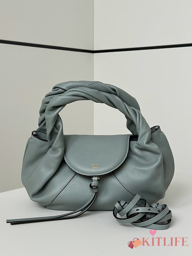 Kitlife Fendi Spy Handbag Blue 32x12x18cm - 1