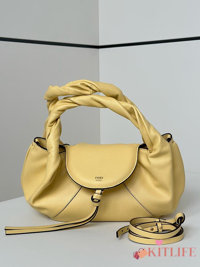 Kitlife Fendi Spy Handbag Yellow 32x12x18cm - 1