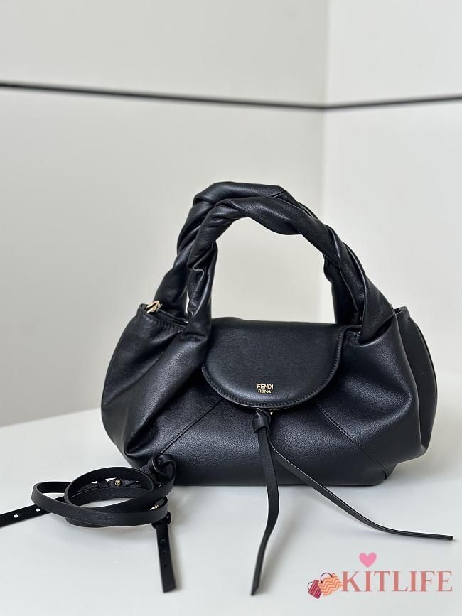 Kitlife Fendi Spy Handbag Black 32x12x18cm - 1