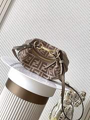 Kitlife Fendi Fendigraphy Dove Grey Denim-effect FF Jacquard Bag 20x7.5x13cm  - 5