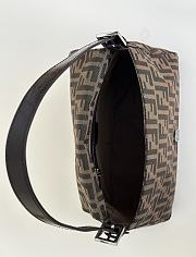 Kitlife Fendi Zucca Canvas Mamma Baguette Shoulder Bag Brown 29x10x20cm - 2